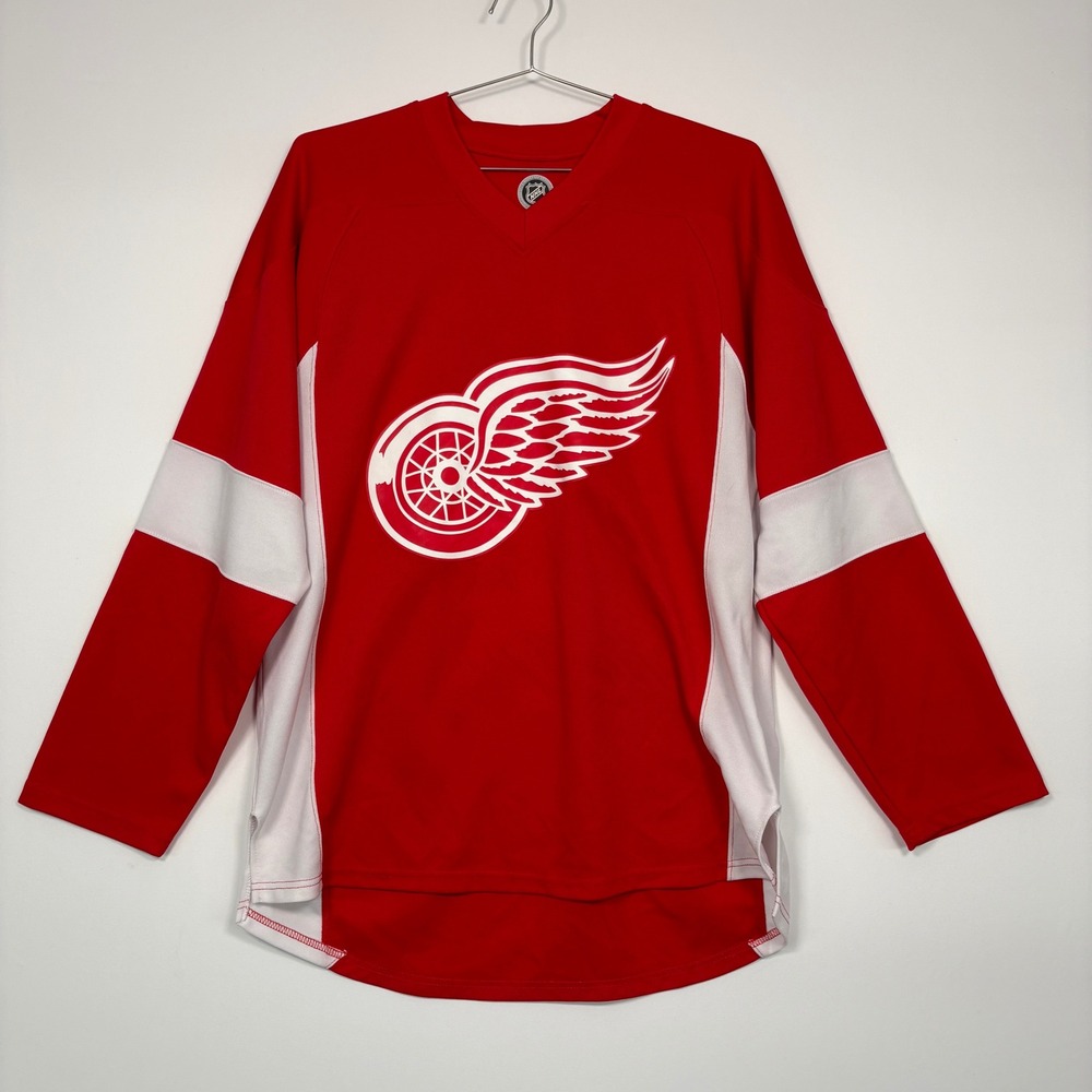 Reebok Mens Detroit Red Wings Datsyuk 13 Hockey Jersey Medium Red White 7240A 11